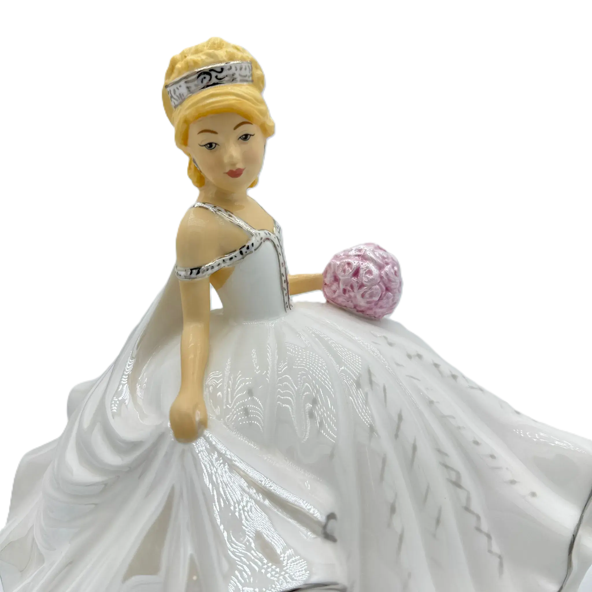 English Ladies Thelma Madine Bride of the Year Mini Figurine : Blonde