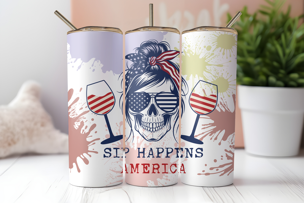 Digital Sublimation Designs - Fourth of July Tumbler Wraps