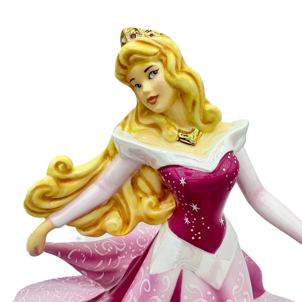 English Ladies Disney Sleeping Beauty Aurora Pink Figurine