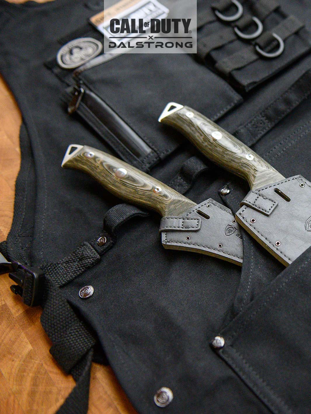 Canvas Chef Apron | Call of Duty © Edition | Black Waxed Canvas | EXCLUSIVE COLLECTOR APRON | Dalstrong ©
