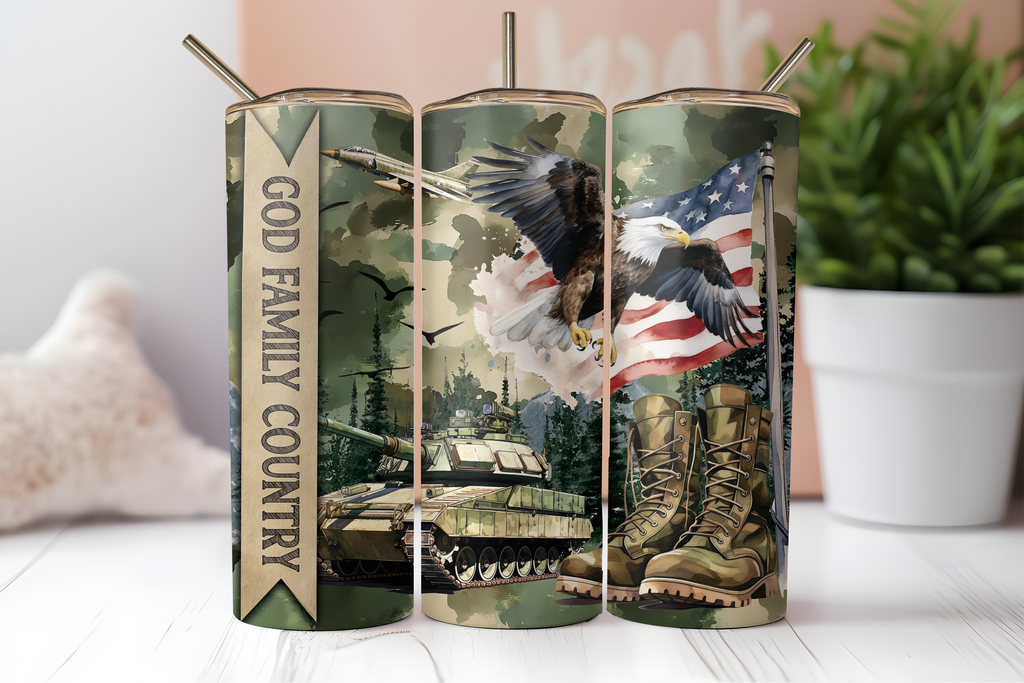 Assorted Ready to Press Sublimation Tumbler Prints (10 Pack) - Veteran's Day