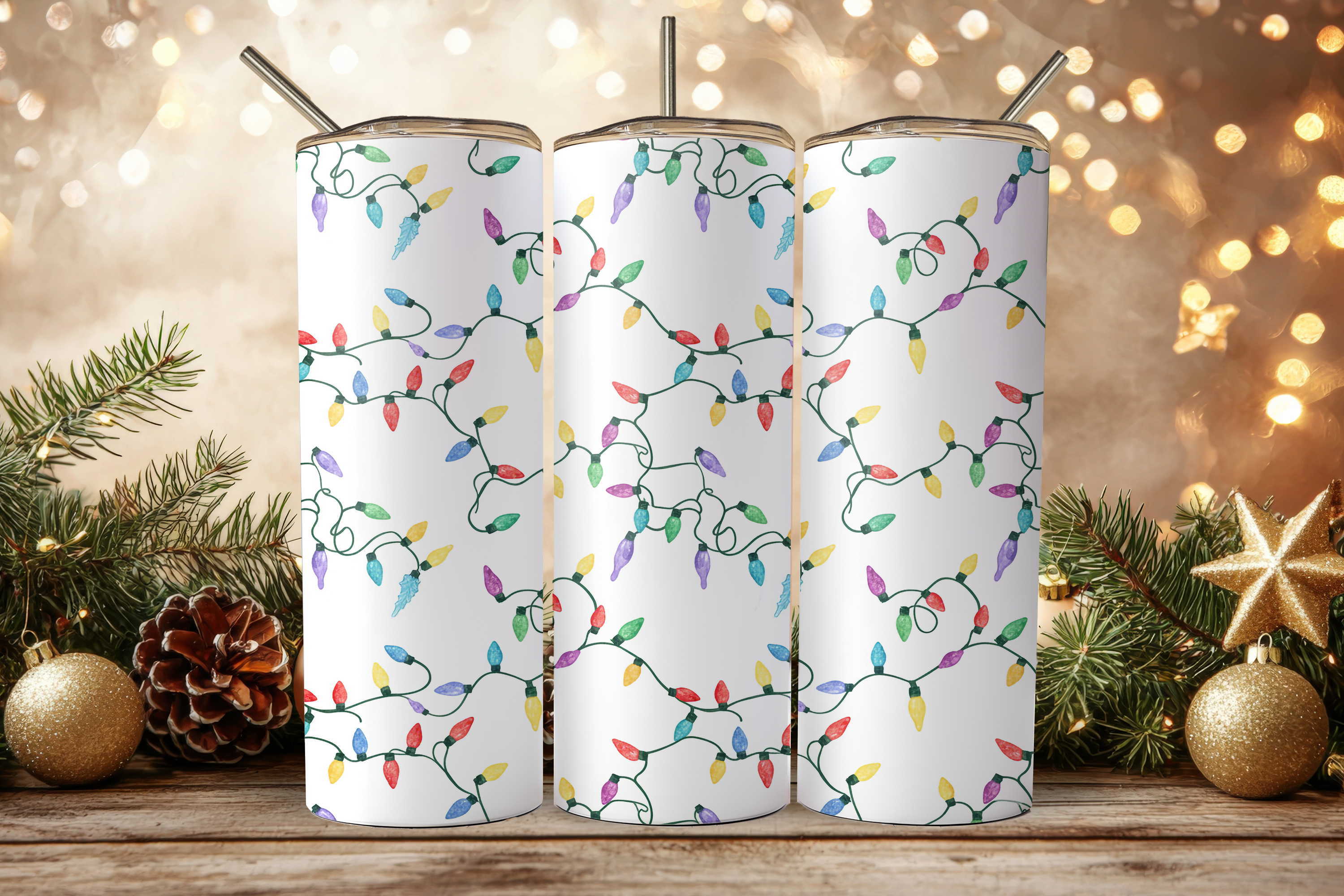 Assorted Ready to Press Sublimation Tumbler Prints (12 Pack) - Holiday 2025