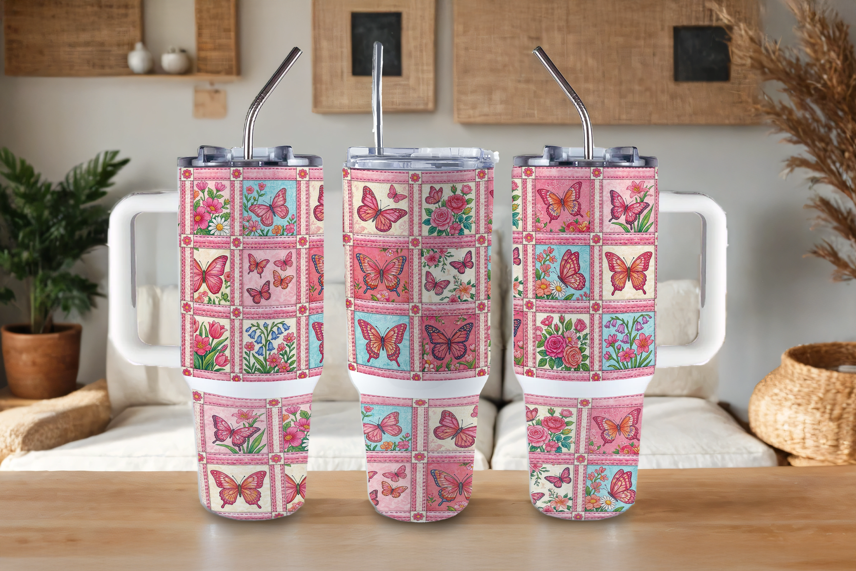 Assorted Ready to Press Sublimation Tumbler Prints (12 Pack) - Spring Bloom