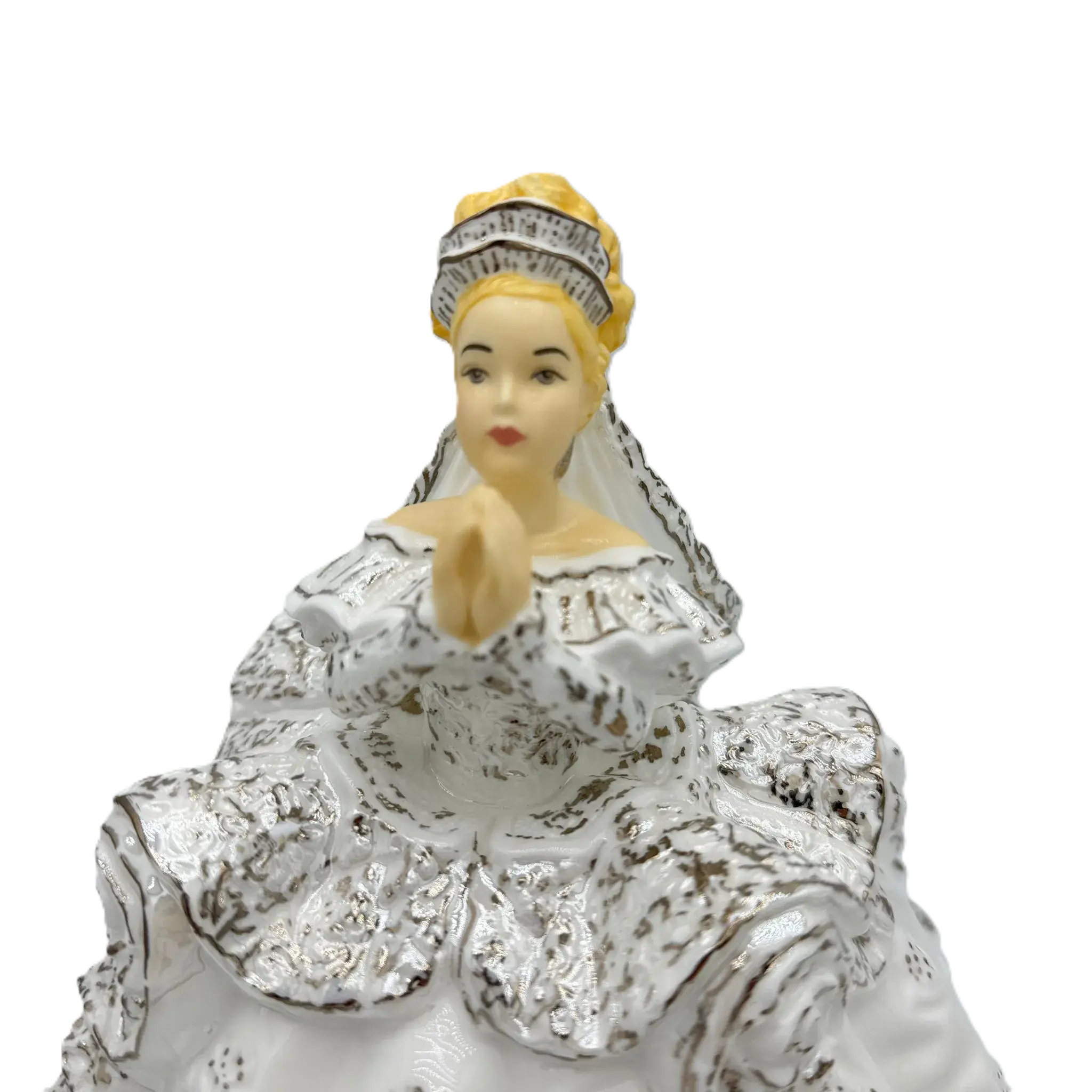 Wedding Gift Figurine Little Prayer Communion Figurine: Blonde Bone China