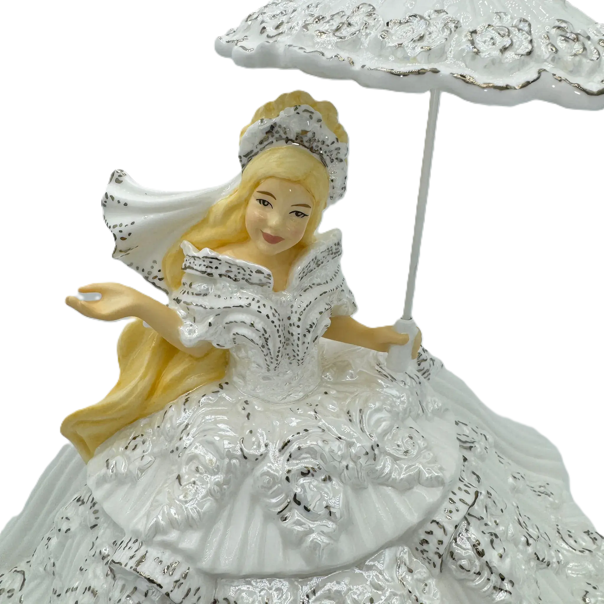 Wedding Gift Figurine – Perfect Little Princess Blonde Bone China Collectible