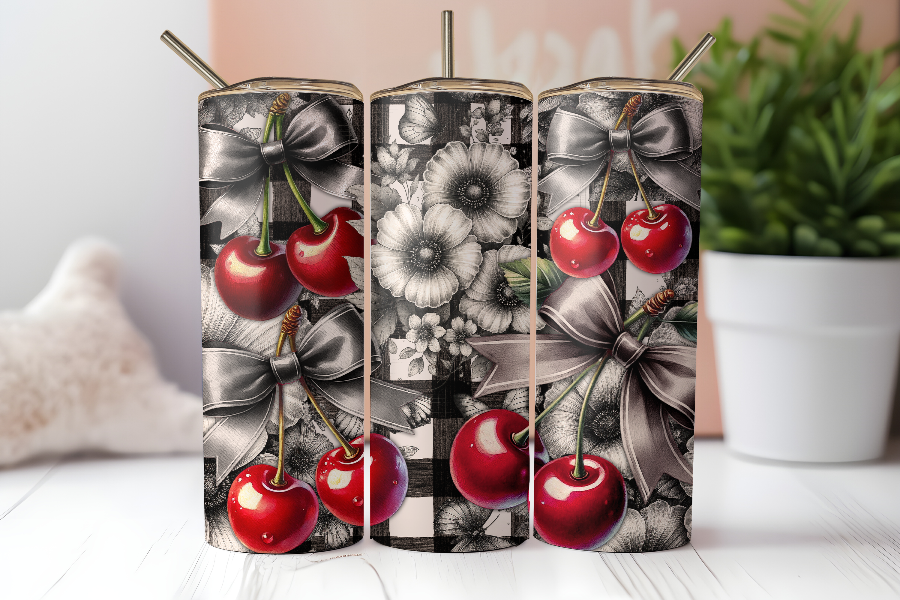 Assorted Ready to Press Sublimation Tumbler Prints (12 Pack) - Spring Bloom