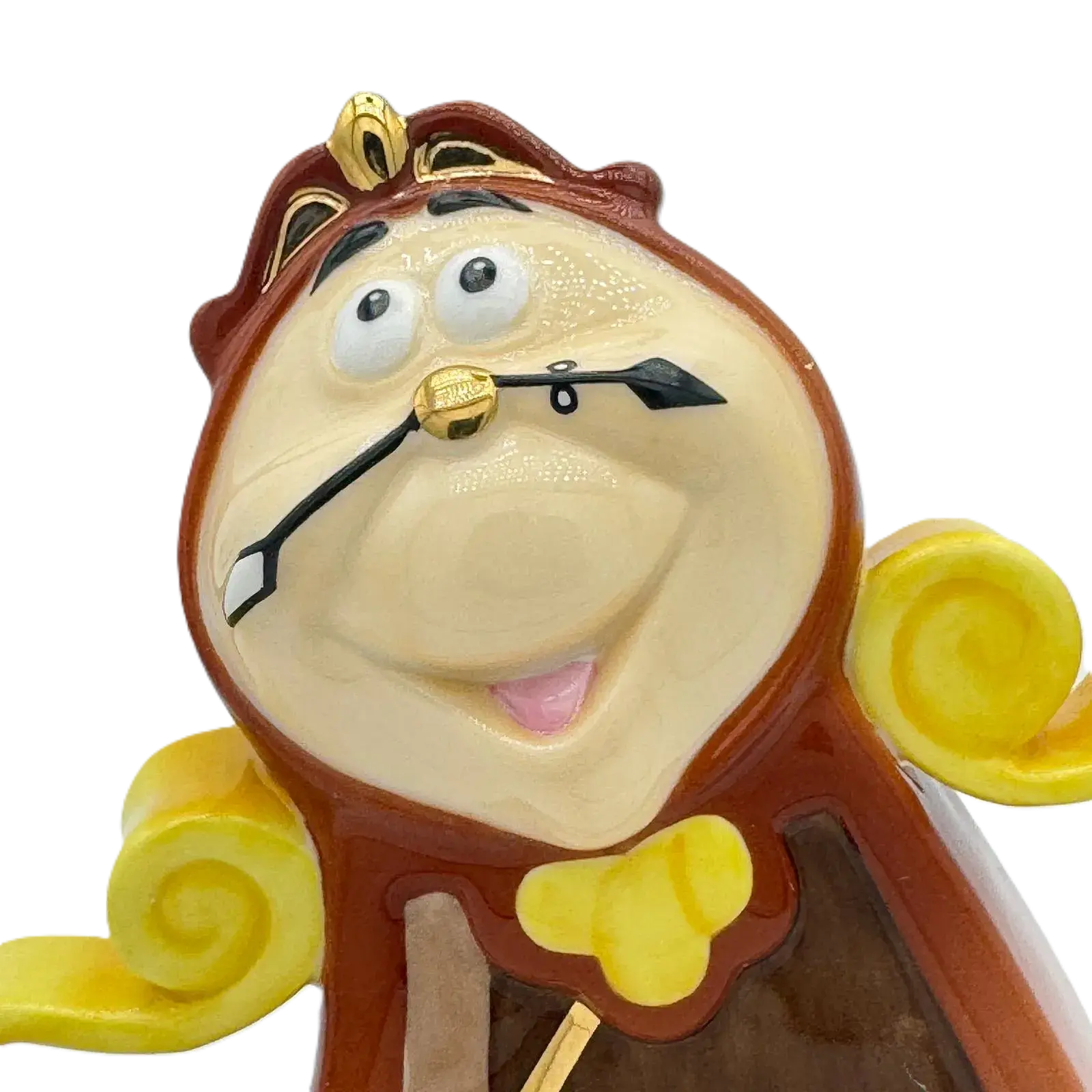 English Ladies Disney Beauty & the Beast Cogsworth Figurine