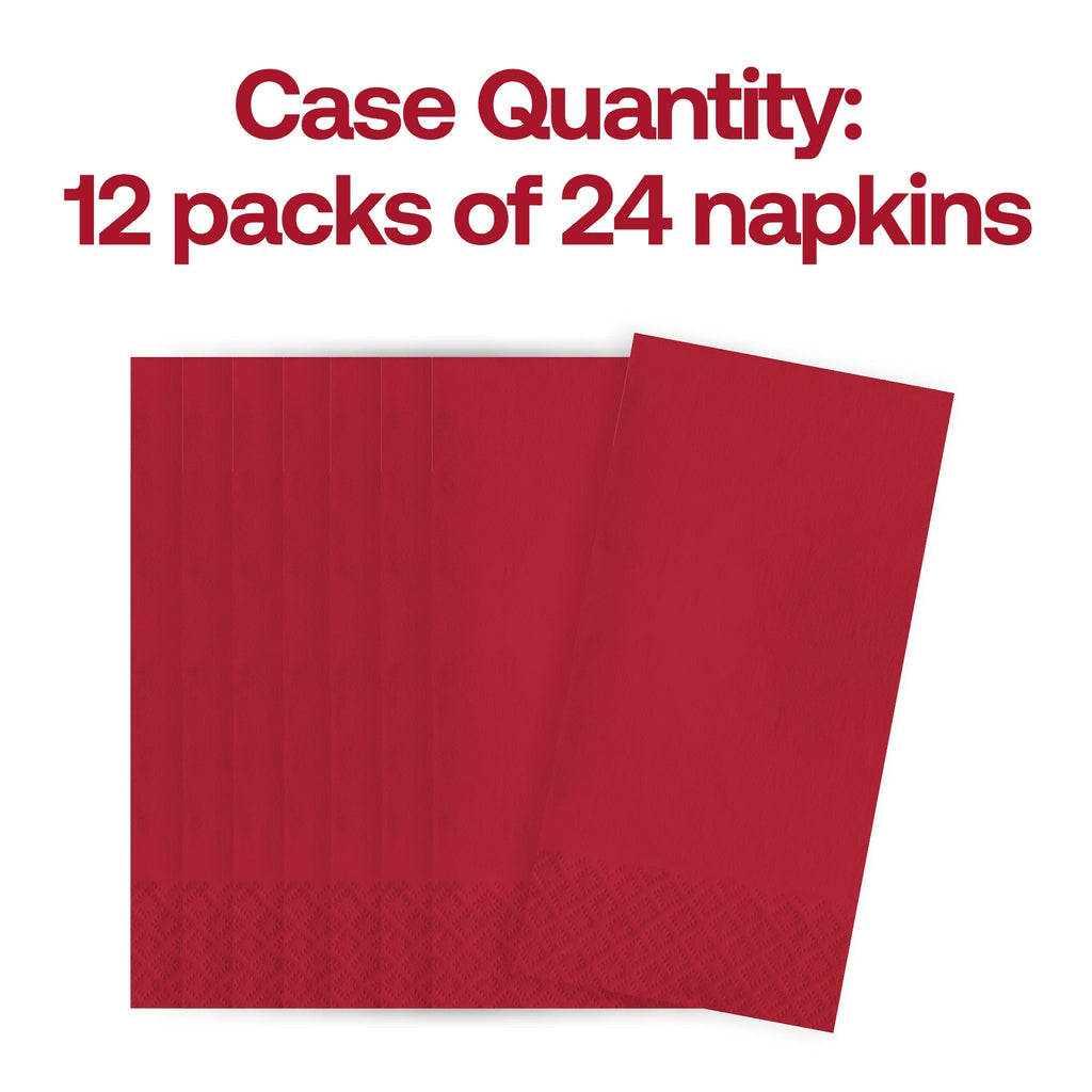 Classic Red Paper Dinner Napkins