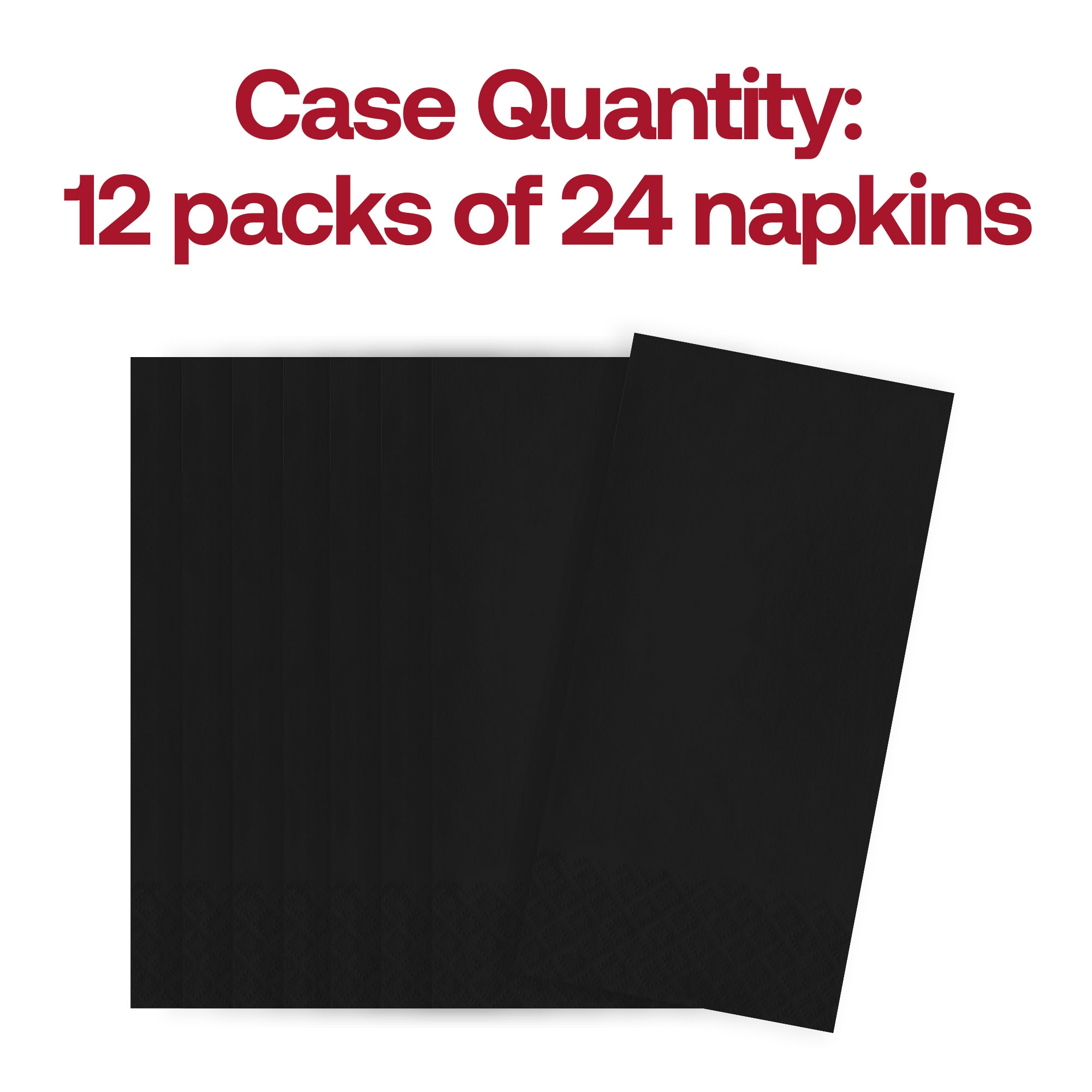Black Velvet Paper Dinner Napkins