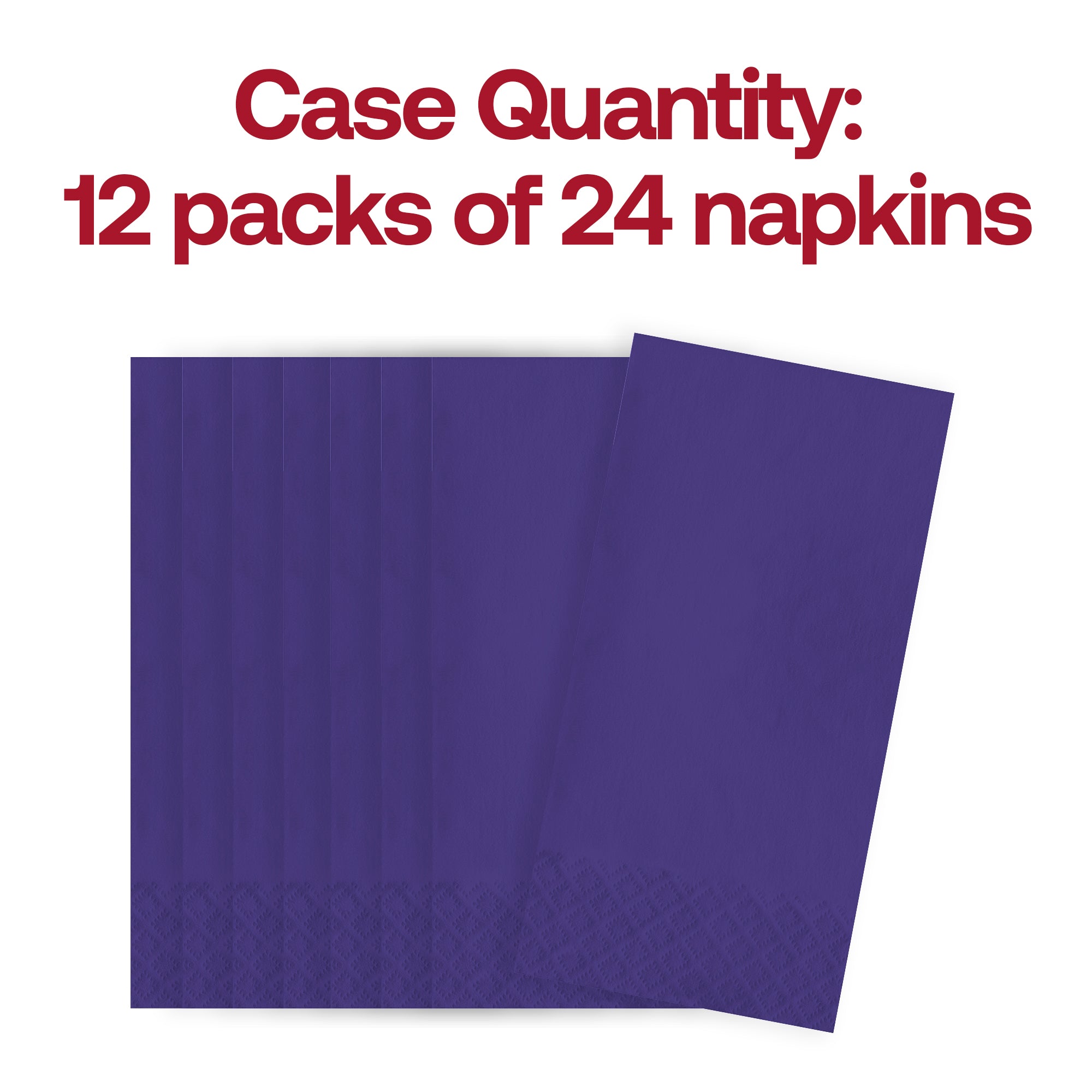 Purple Paper Dinner Napkins