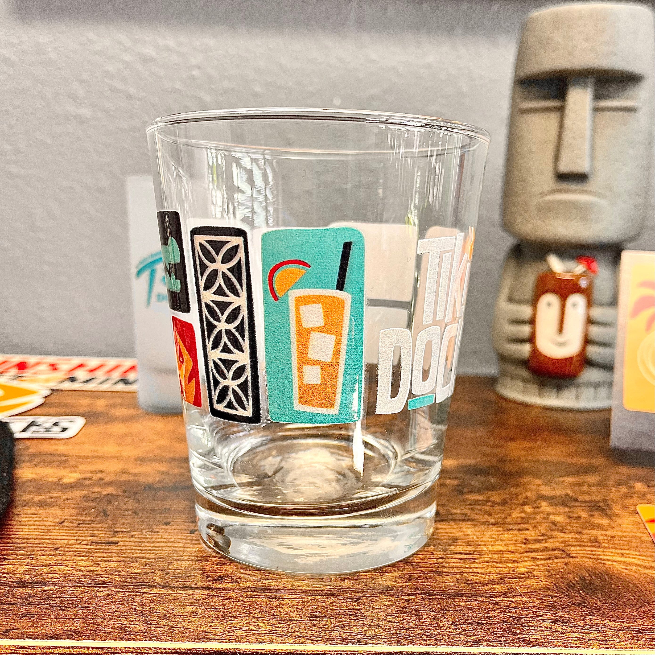 Tiki Docks Collage Mai Tai Glass