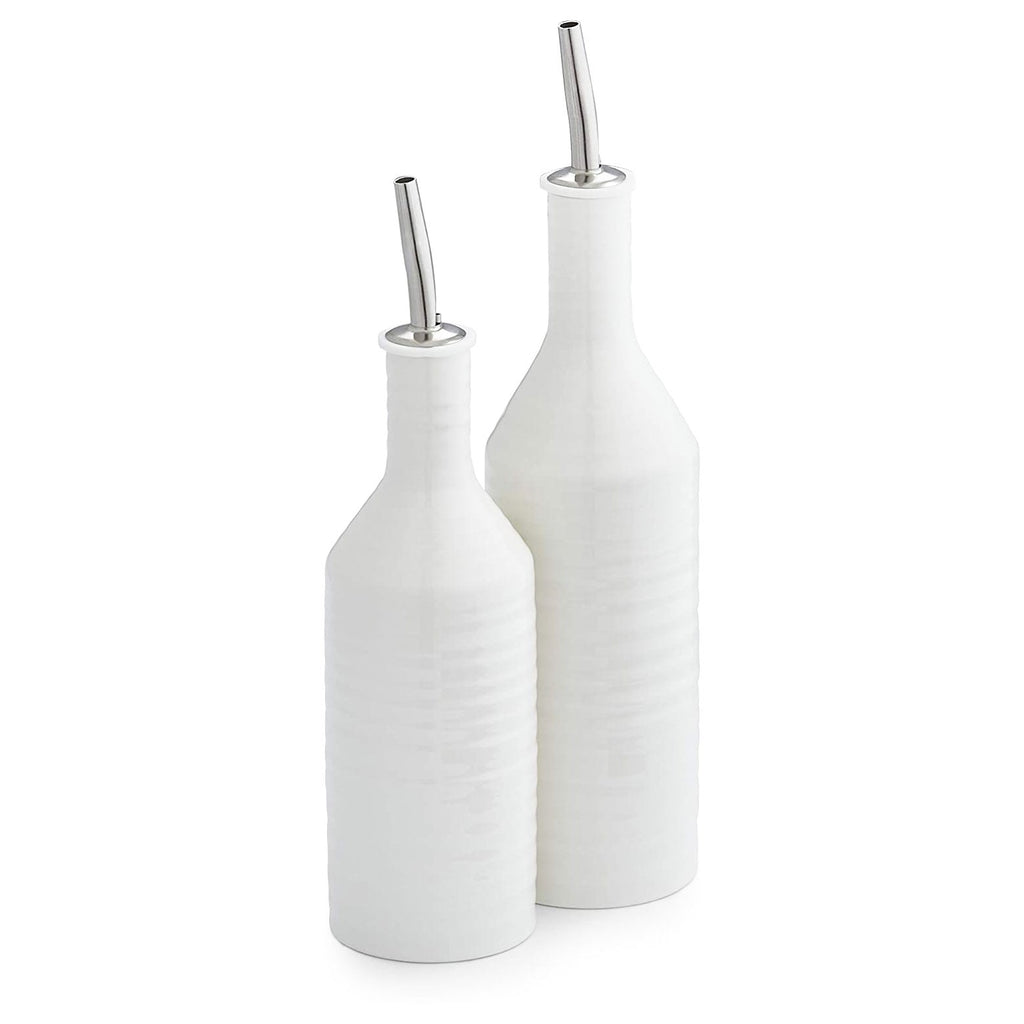 Portmeirion Sophie Conran White Oil and Vinegar Drizzler Set