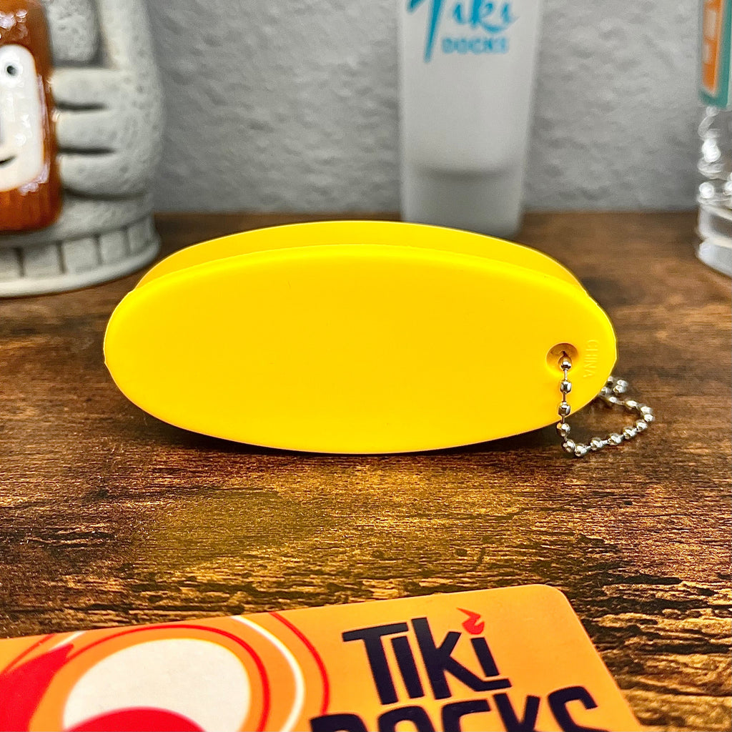 Tiki Docks Floating Keychain - Yellow