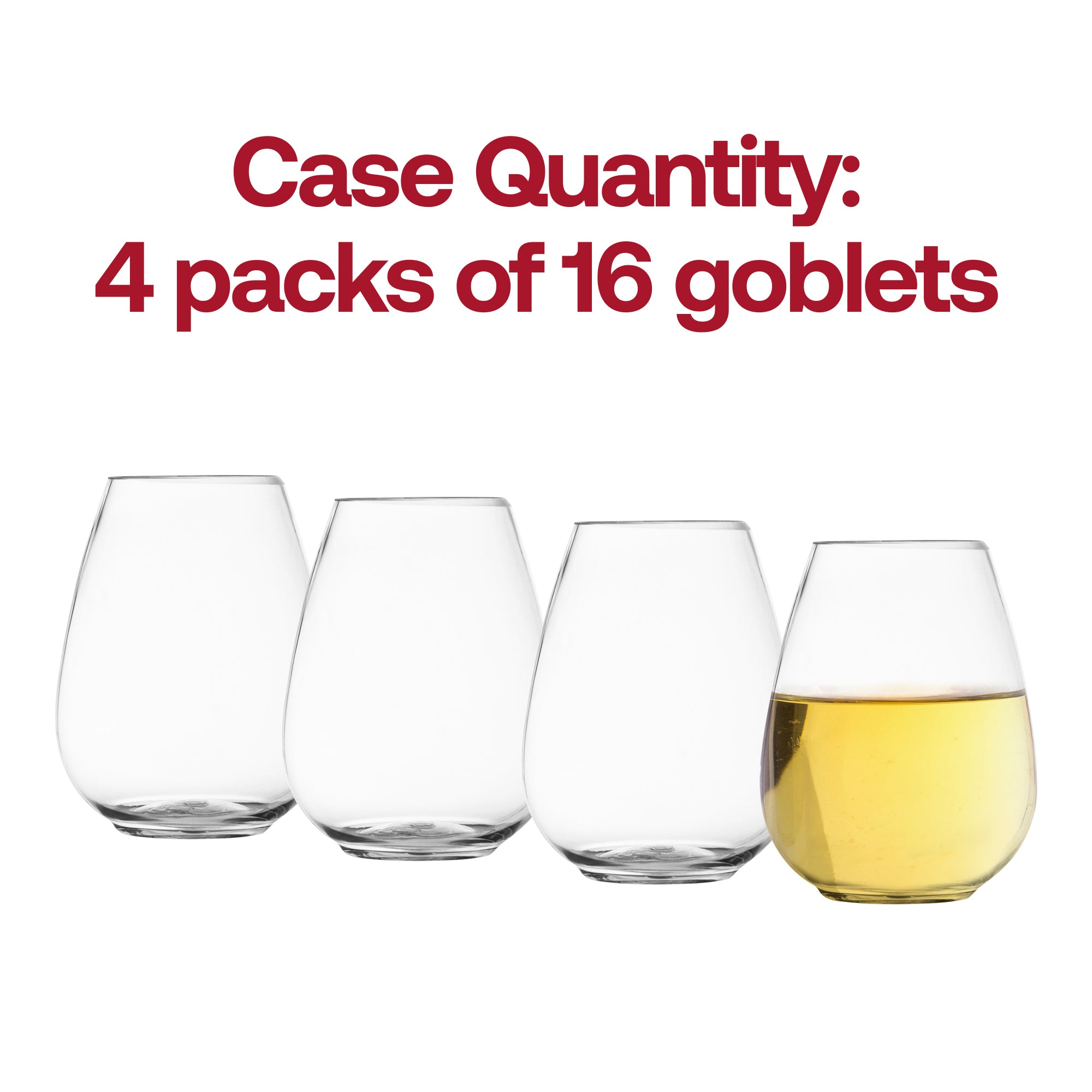 Clear Stemless Plastic Mini Goblets (4 oz. )