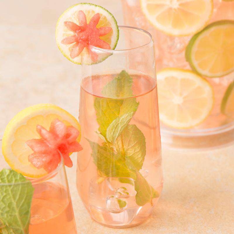 9 oz. Clear Stemless Plastic Champagne Flutes