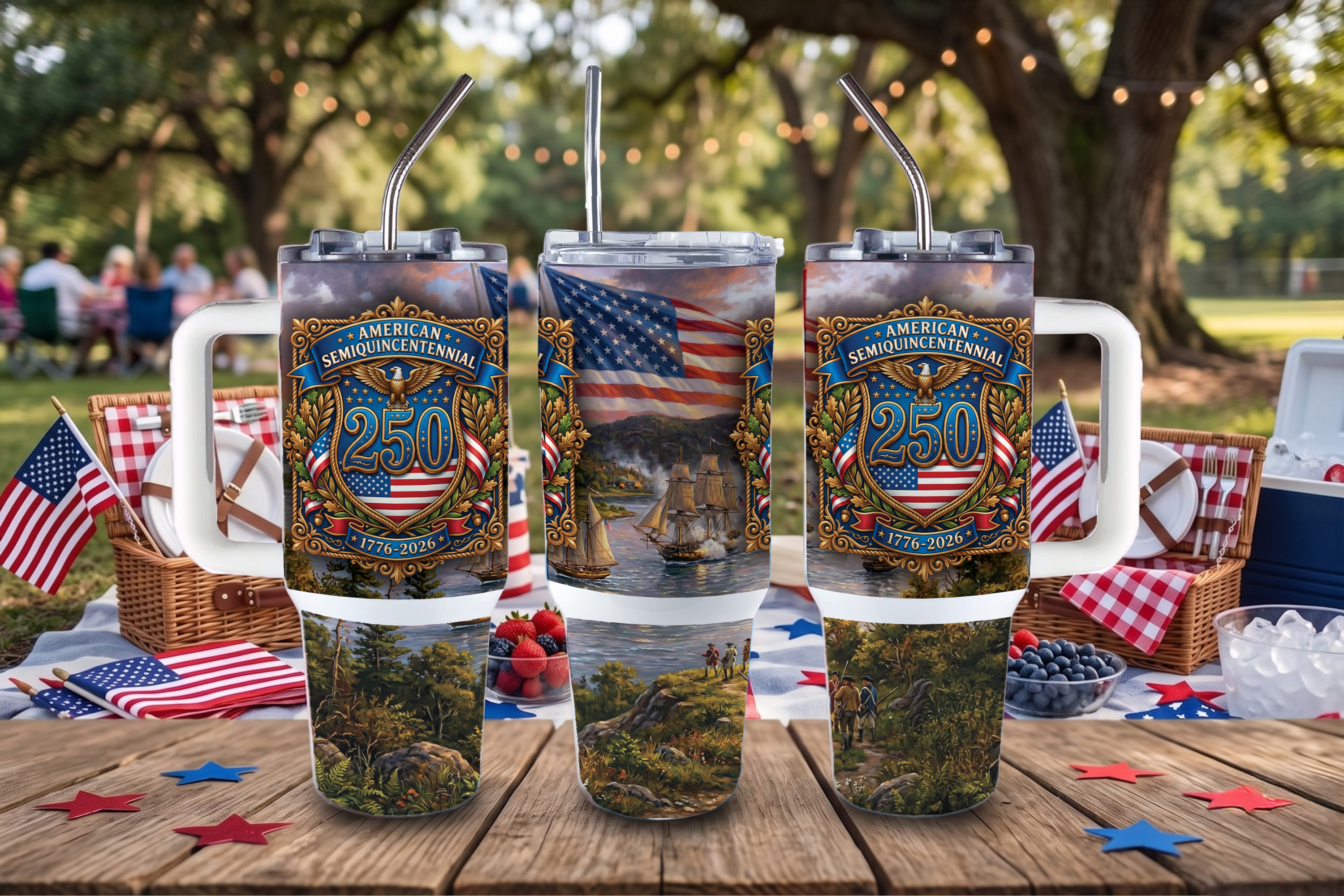 Assorted Ready to Press Sublimation Tumbler Prints (12 Pack) - America 250