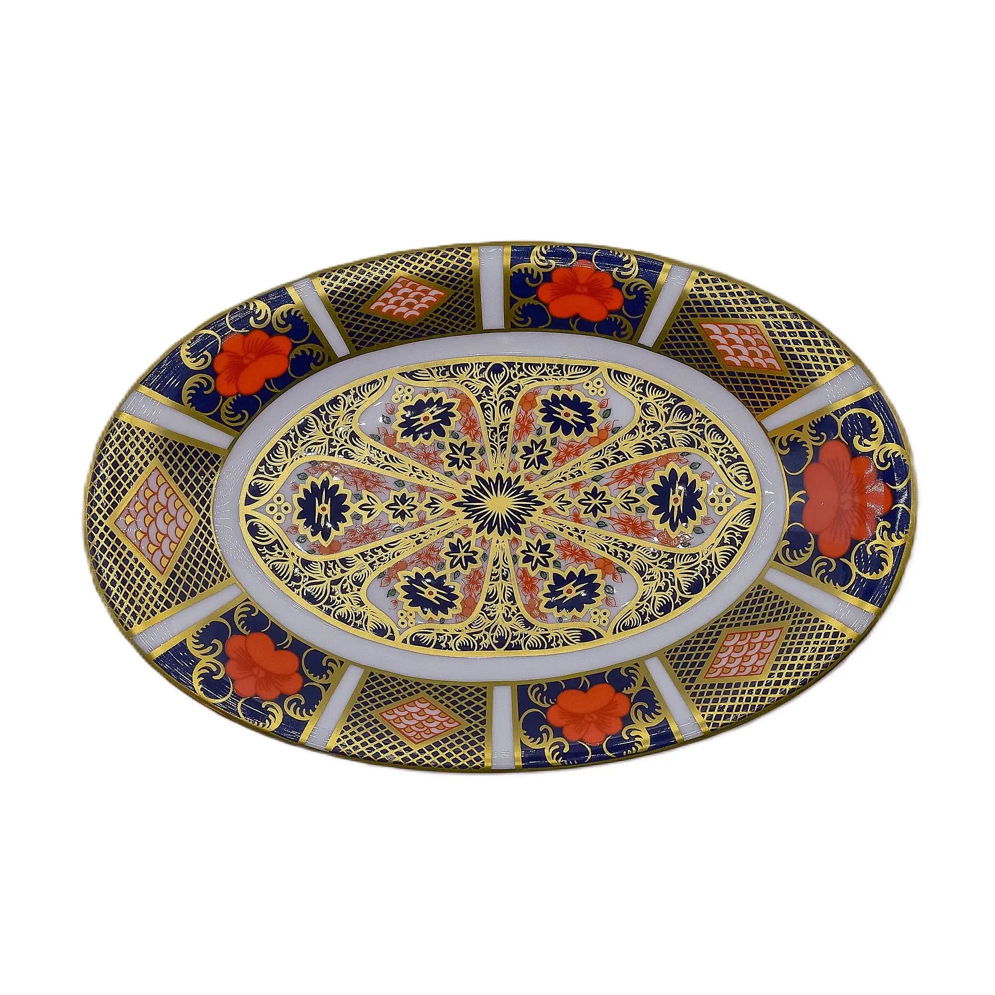 Royal Crown Derby Imari 1128 Gravy Sauce Boat & Stand