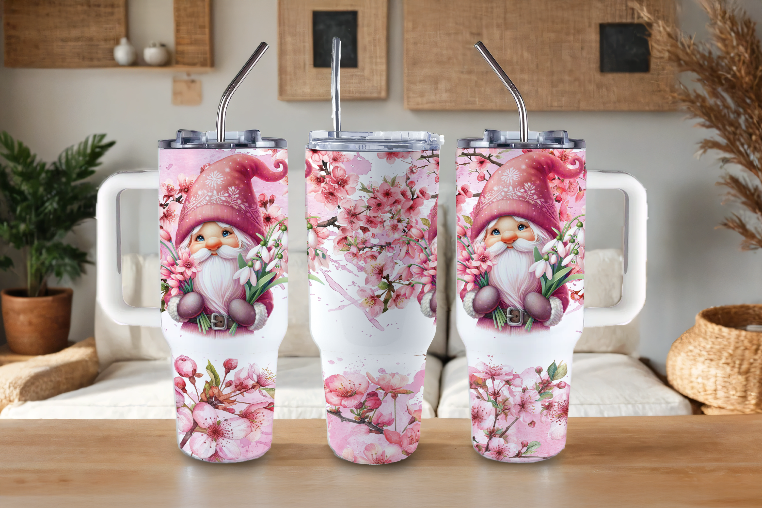 Assorted Ready to Press Sublimation Tumbler Prints (12 Pack) - Spring Bloom