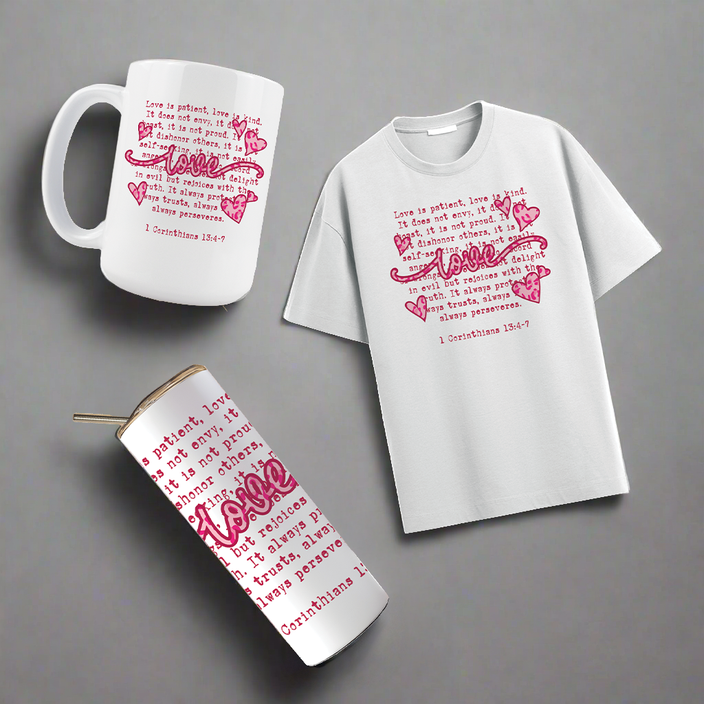 Multi Product Use - Digital Sublimation Designs - Valentine's Day