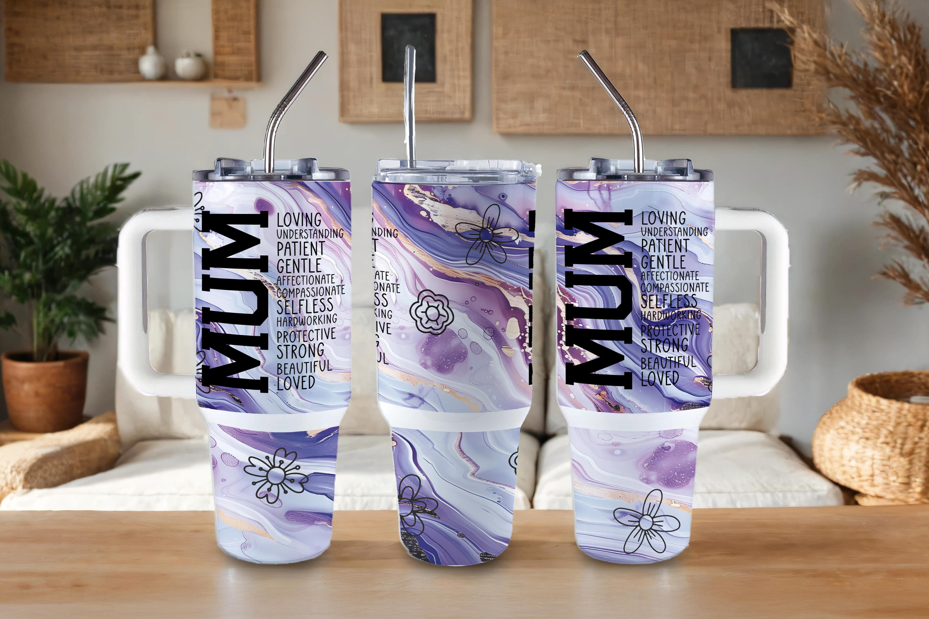 Assorted Ready to Press Sublimation Tumbler Prints (12 Pack) - Mom Vibes