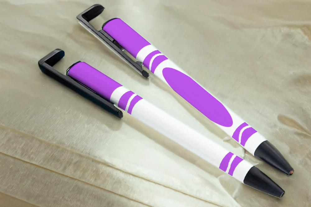 Assorted Ready to Press Sublimation - School Pen Wraps (9 Pack)