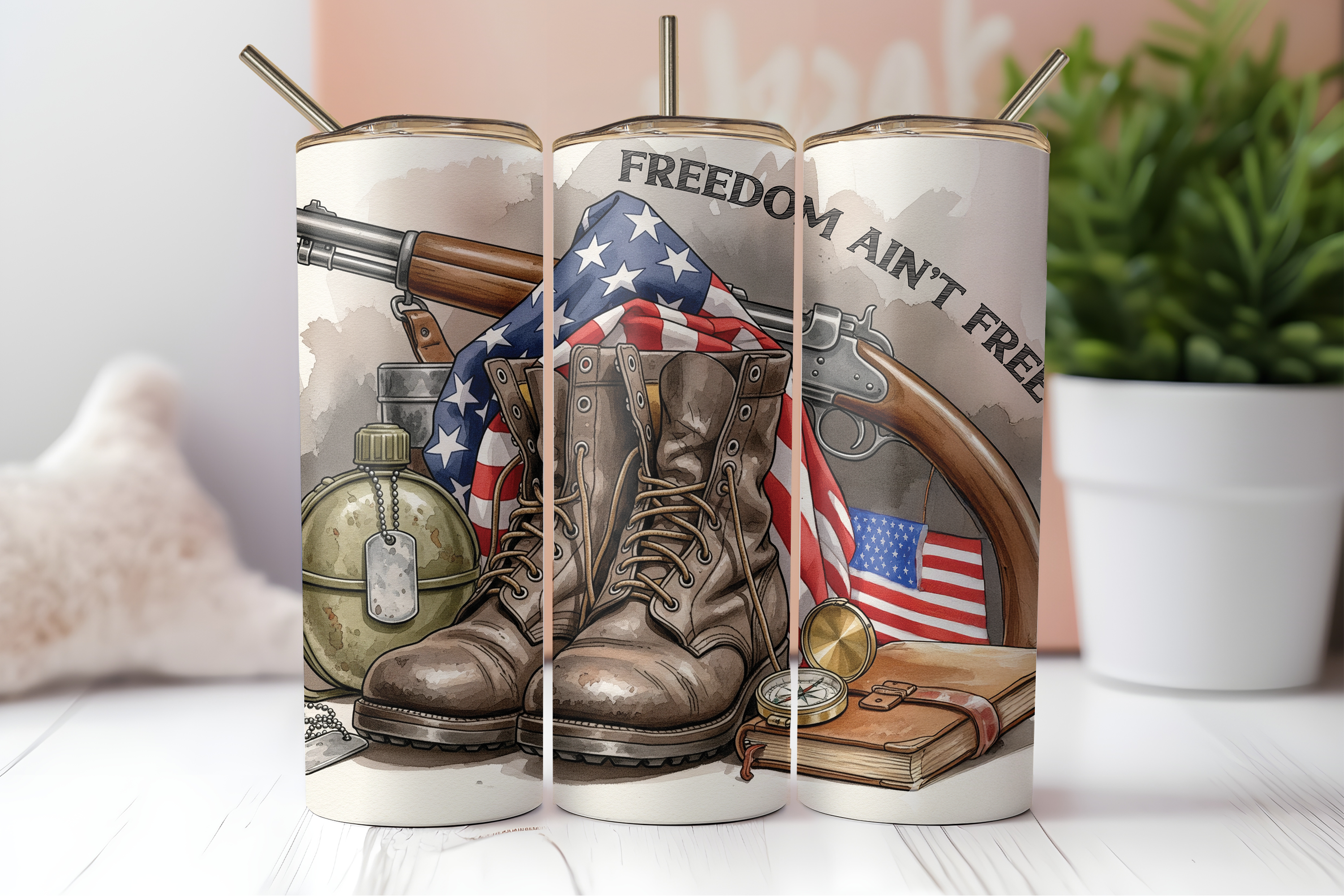 Assorted Ready to Press Sublimation Tumbler Prints (10 Pack) - Veteran's Day