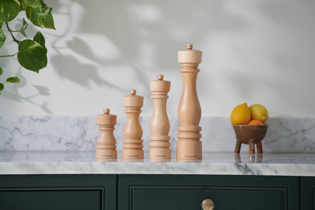 Natural Beech Salt & Pepper Mills