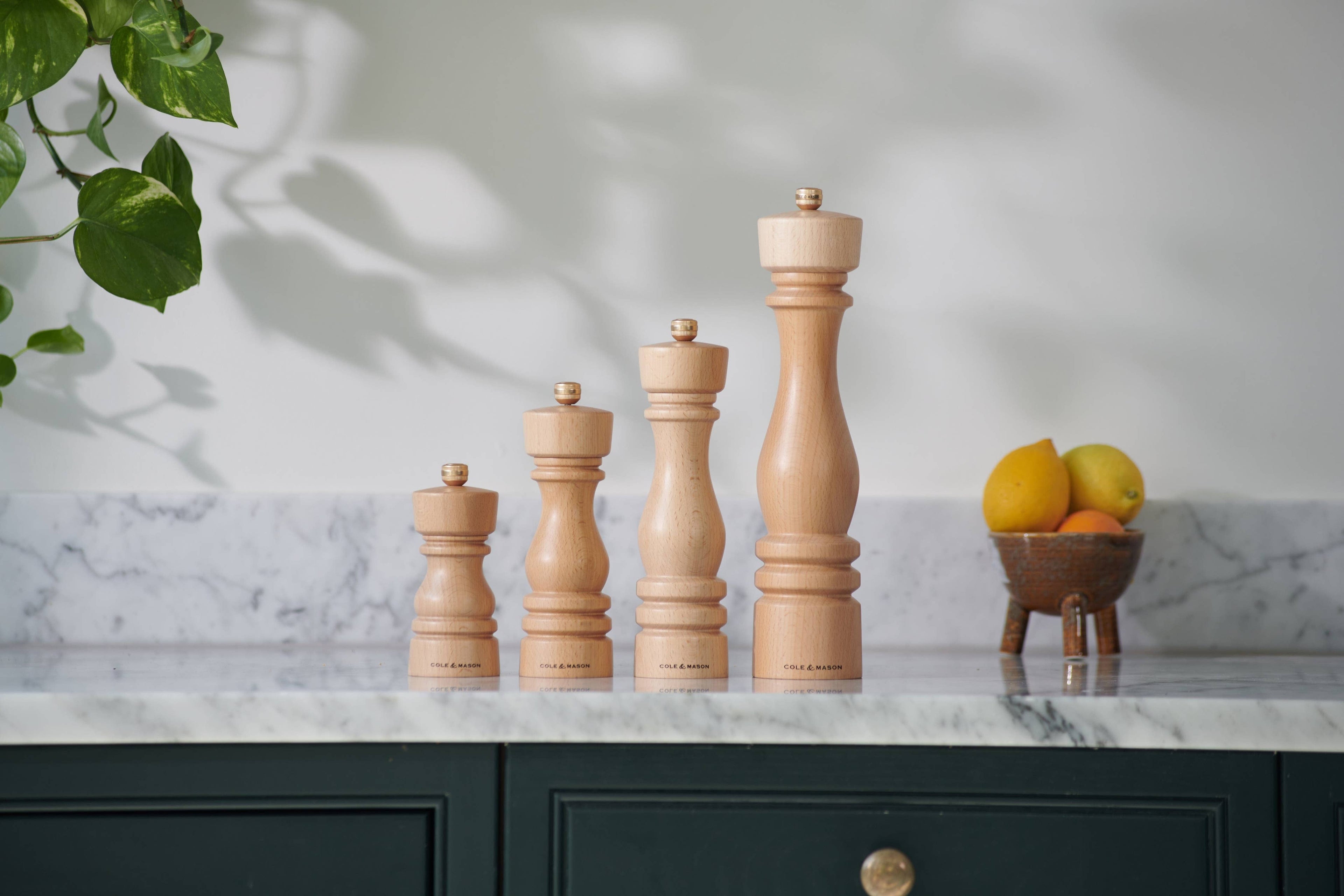 Natural Beech Salt & Pepper Mills