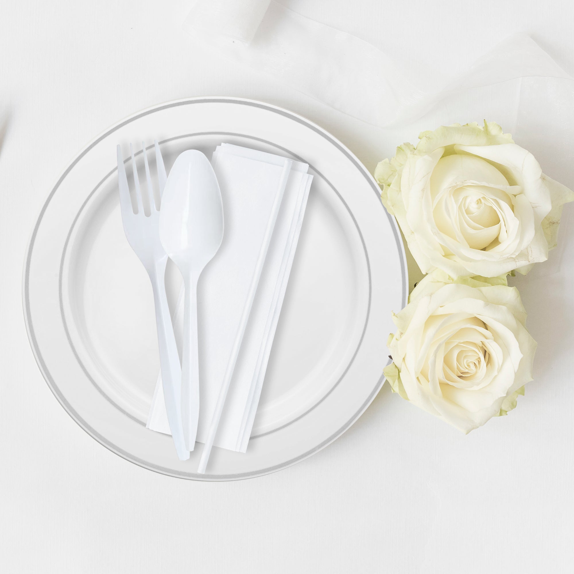 MW Cutlery Kit - Fork, Teaspoon, Milk Straw and Napkin