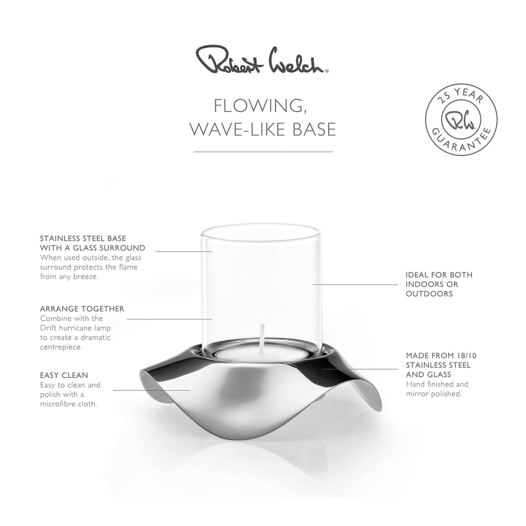 Drift Tealight Holder, Set of 2
