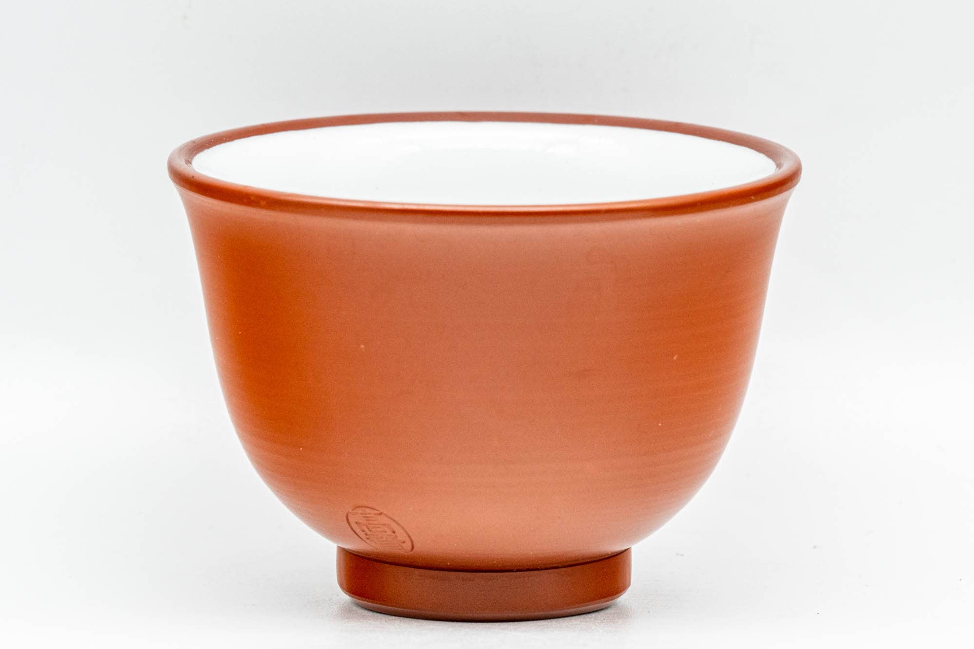 Japanese Teacups - Pair of White Inner-Glazed Tokoname-yaki Guinomi - 55ml