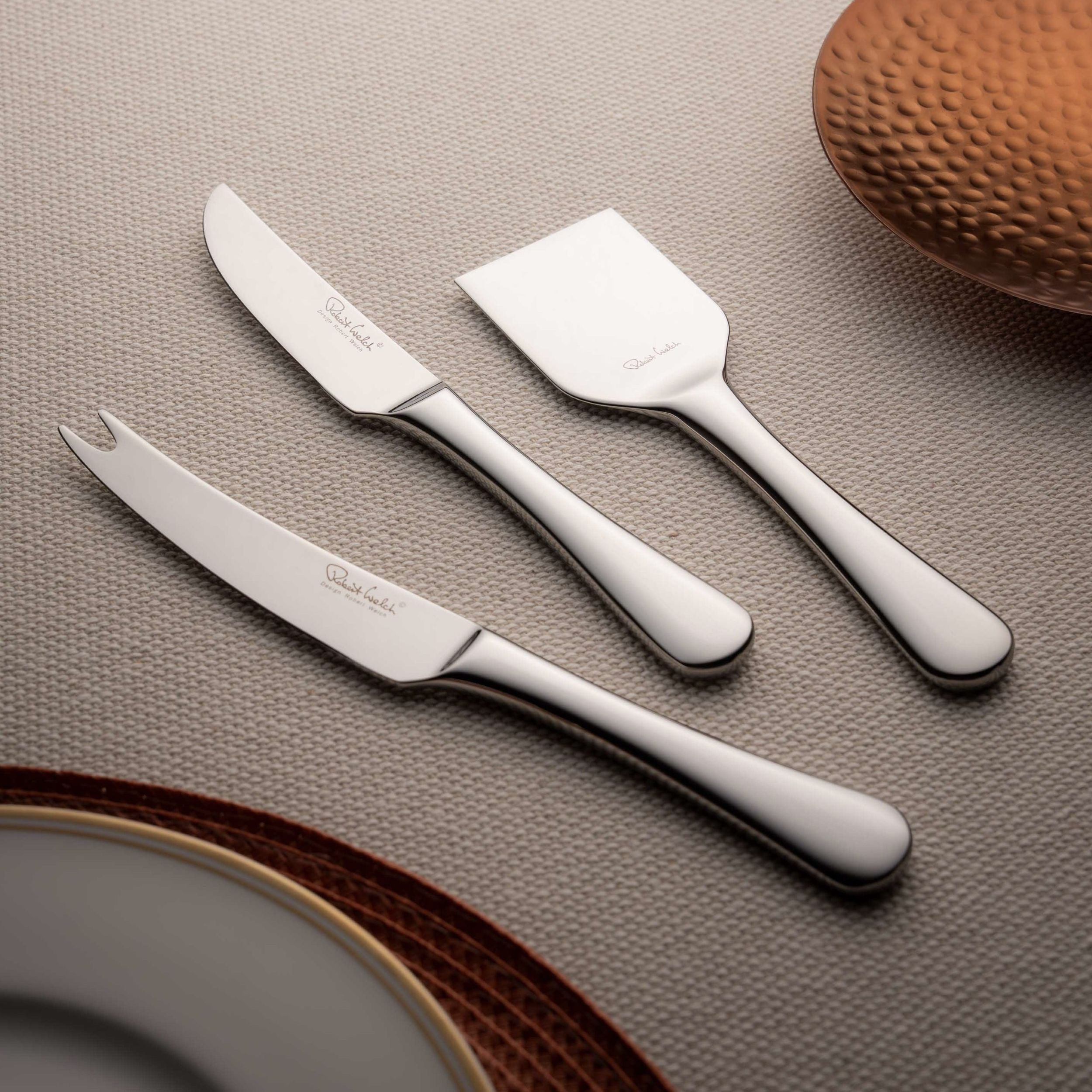 Radford Bright Cheese Chisel and Knives Set, 3 Piece