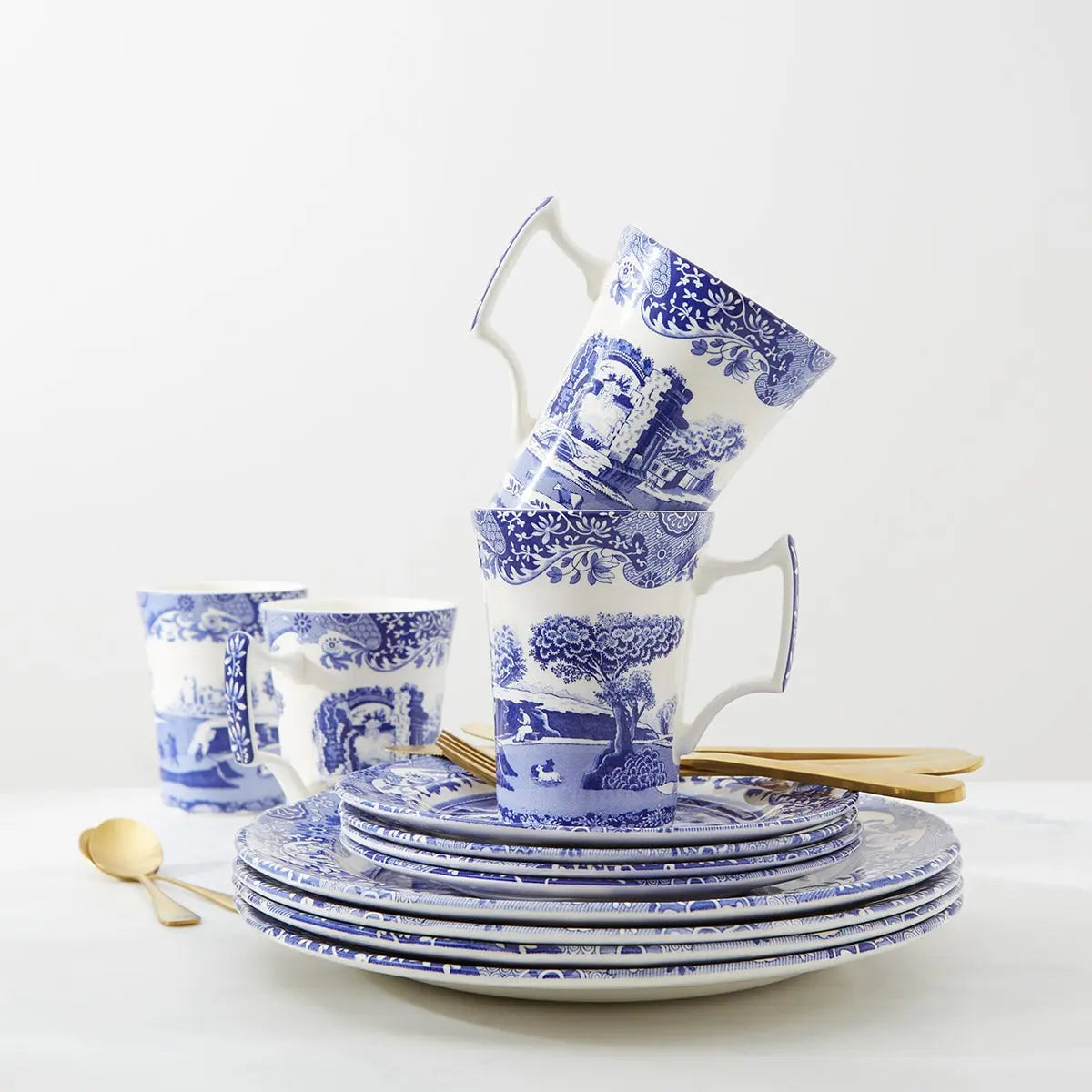 Portmeirion Spode Blue Italian - 12 Piece Set