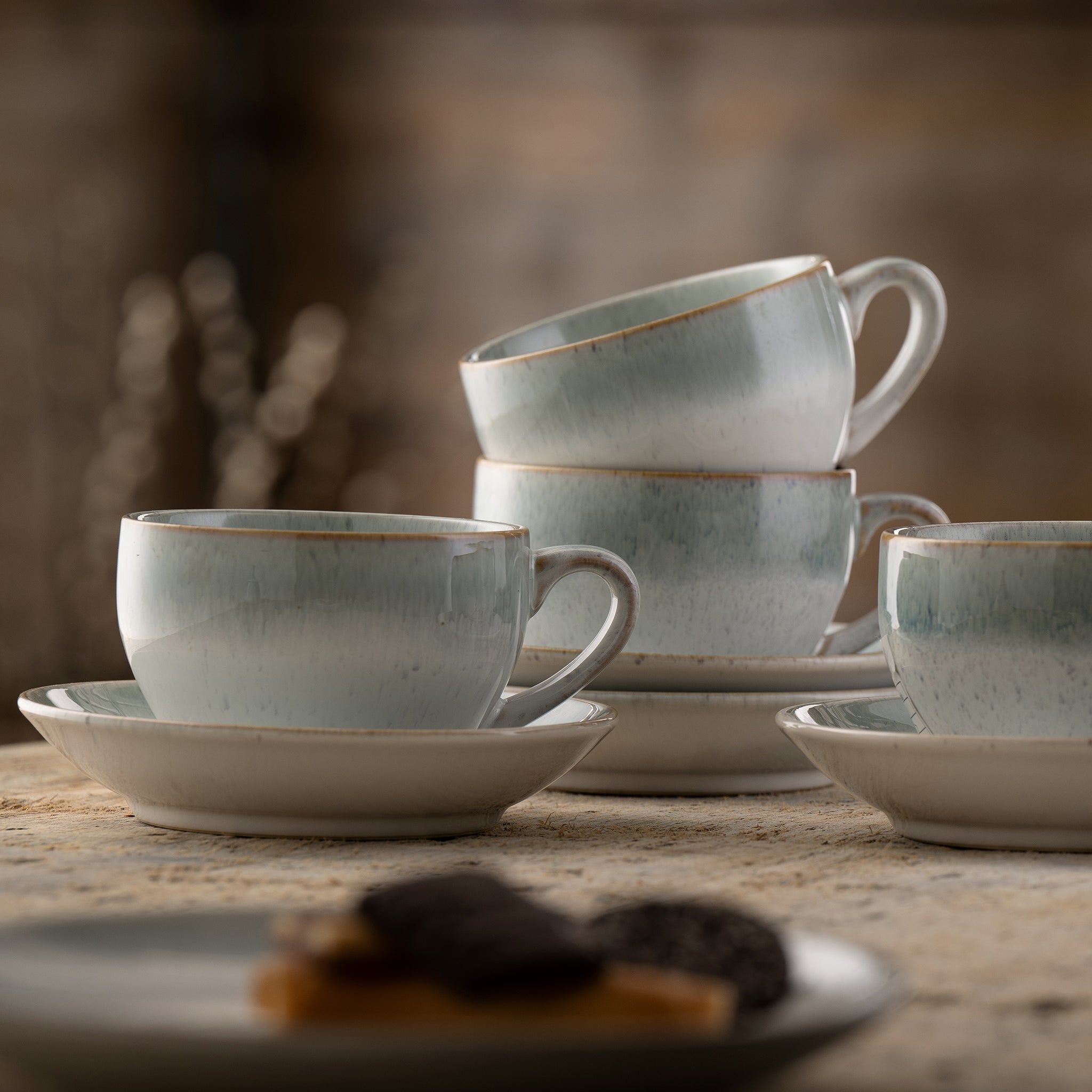 Belleek Living Tivoli Cup & Saucer Set of 4