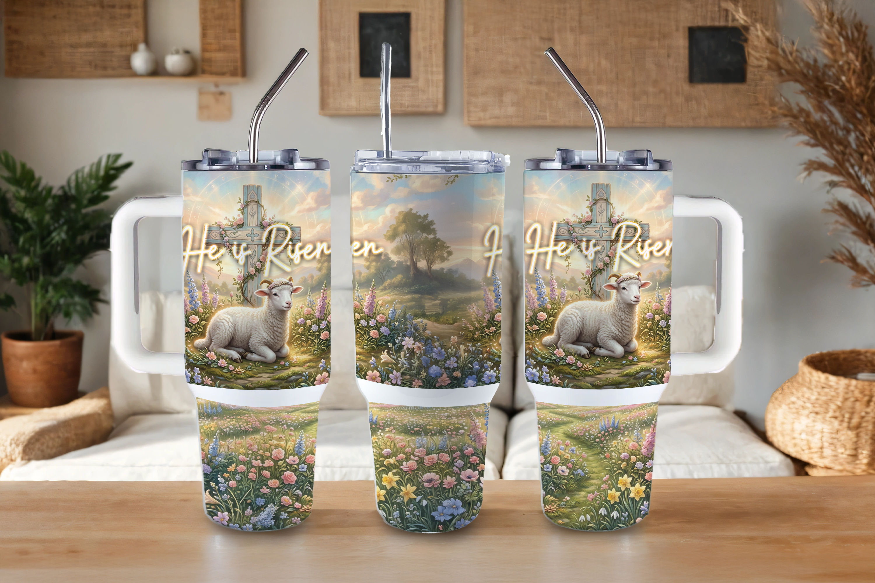 Assorted Ready to Press Sublimation Tumbler Prints (12 Pack) - Spring Bloom