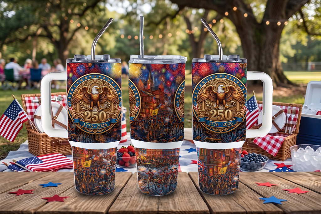 Assorted Ready to Press Sublimation Tumbler Prints (12 Pack) - America 250