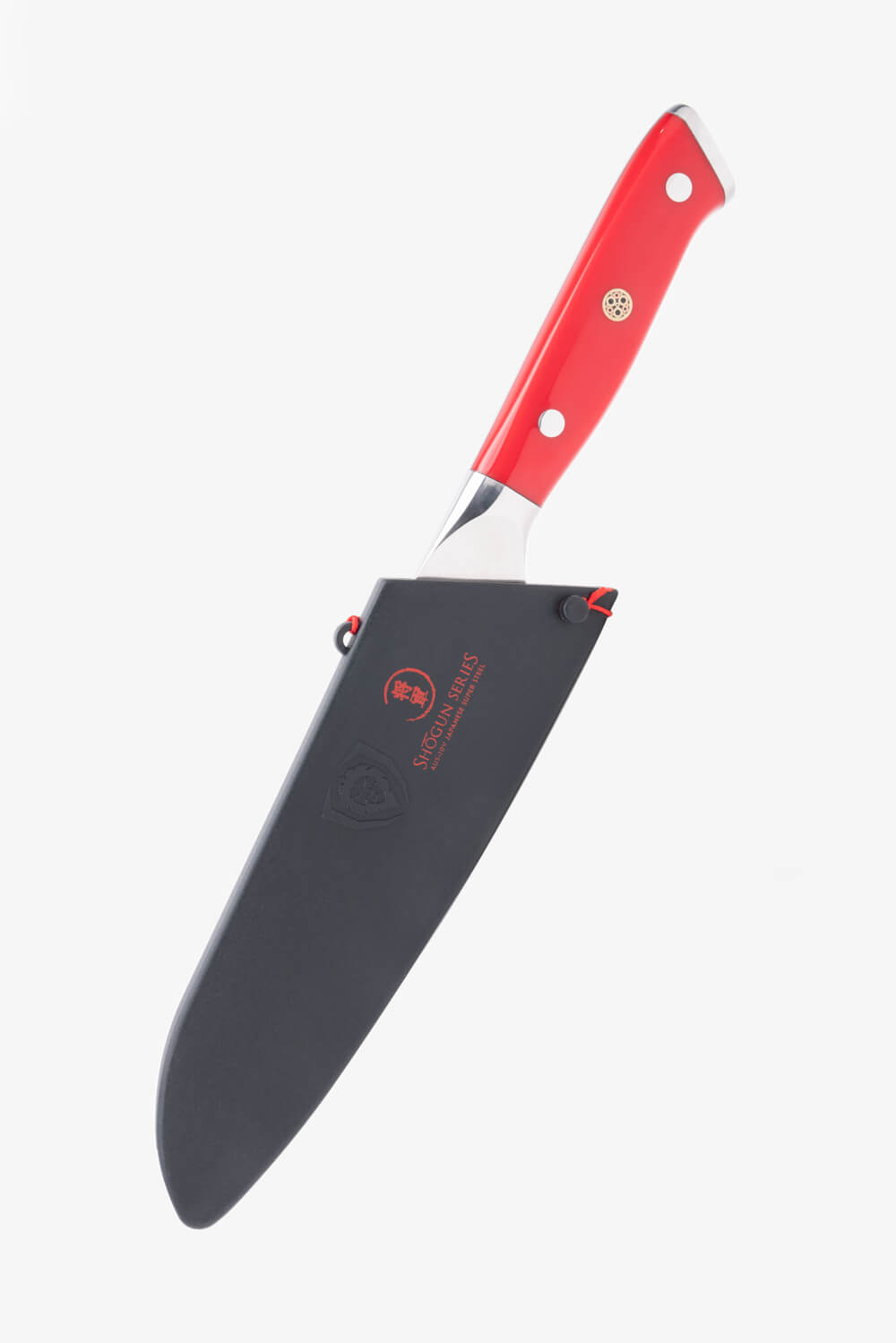 Santoku Knife 7" | Crimson Red ABS Handle | Shogun Series | Dalstrong ©