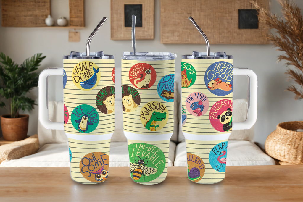 Assorted Ready to Press Sublimation Tumbler Prints (12 Pack) - Back to School Teachers