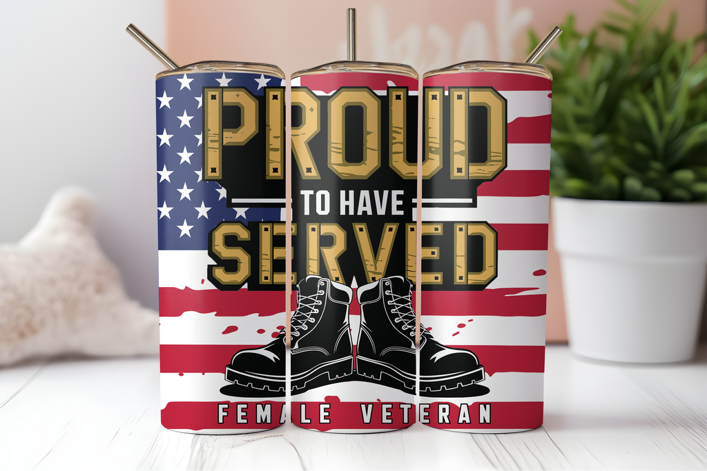 Assorted Ready to Press Sublimation Tumbler Prints (10 Pack) - Veteran's Day