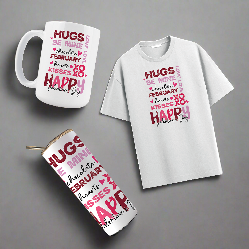 Multi Product Use - Digital Sublimation Designs - Valentine's Day