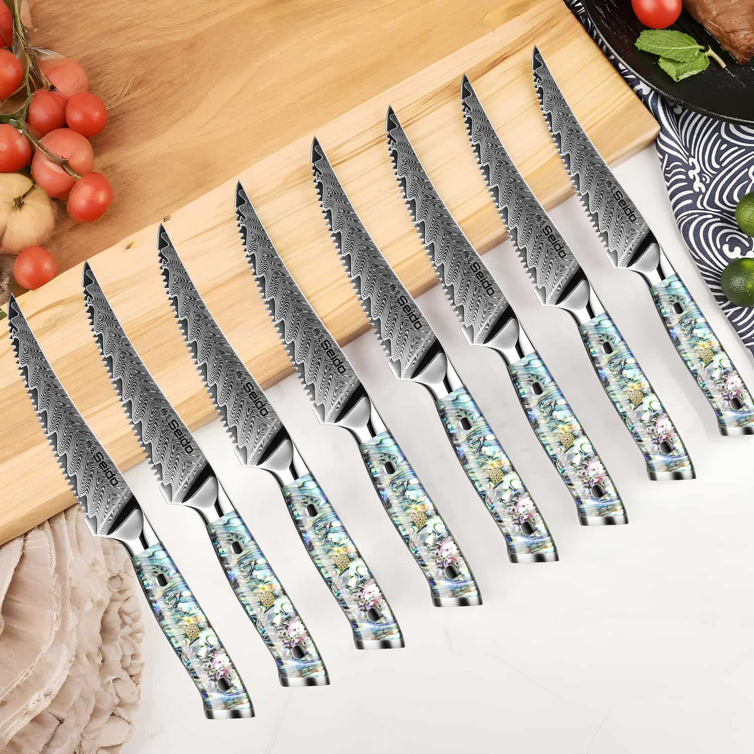 Awabi Serrated Steak Knives