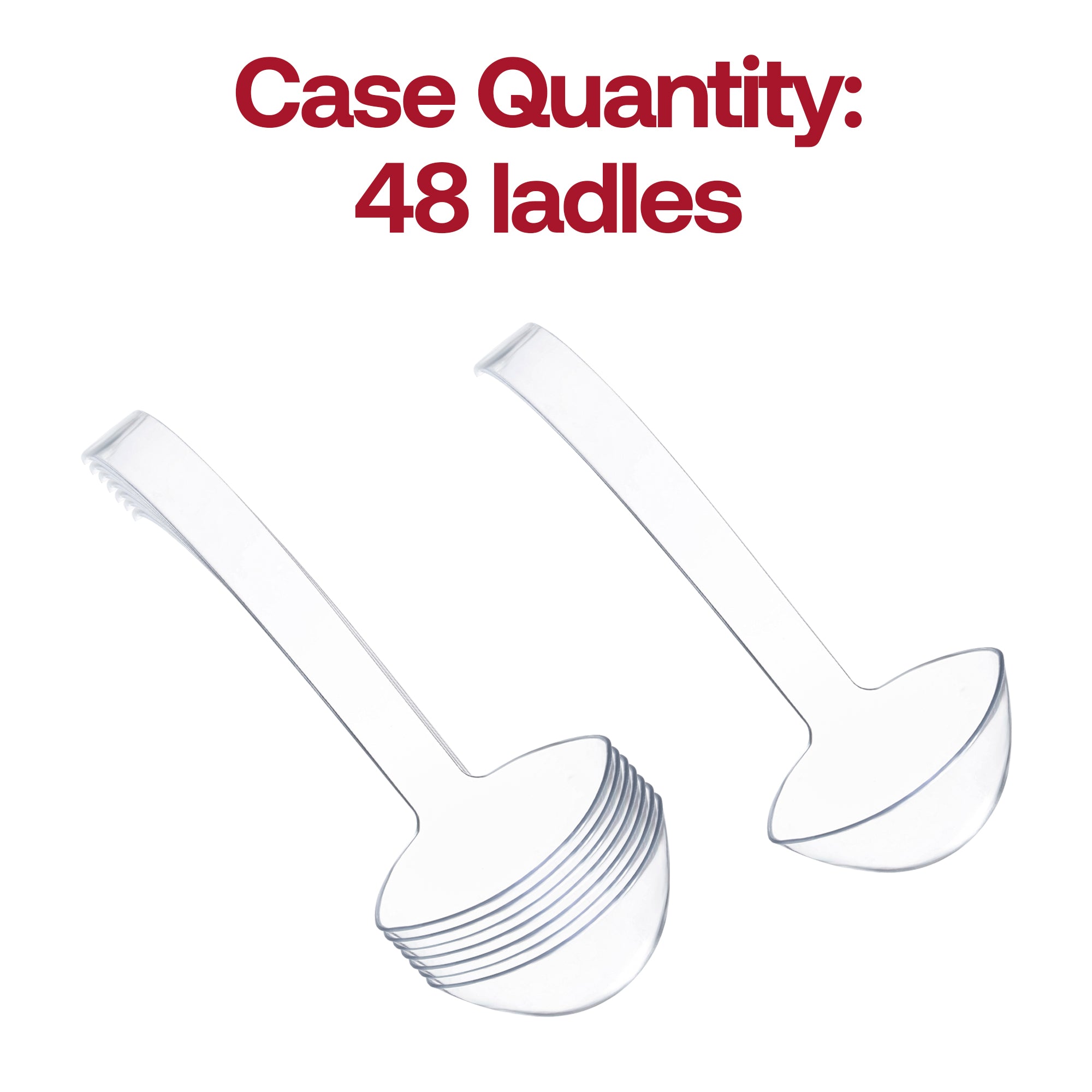 Clear Disposable Plastic Large Serving Ladles