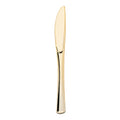Shiny Metallic Gold Plastic Knives