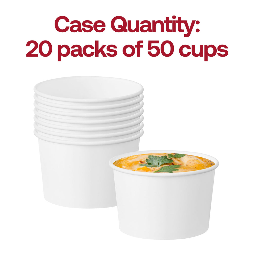 12 oz Squat Paper Soup Cups
