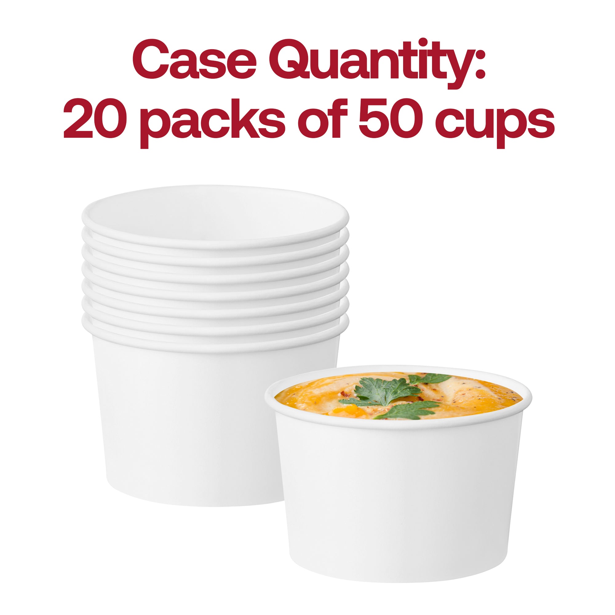 12 oz Squat Paper Soup Cups