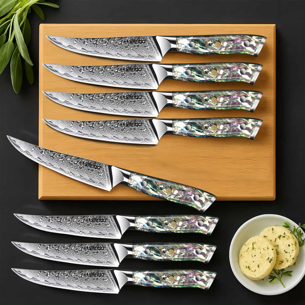 Awabi Straight Edge Steak Knives