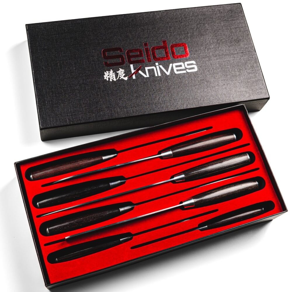 Professional Chef Knife Set with Roll-up Knife Bag