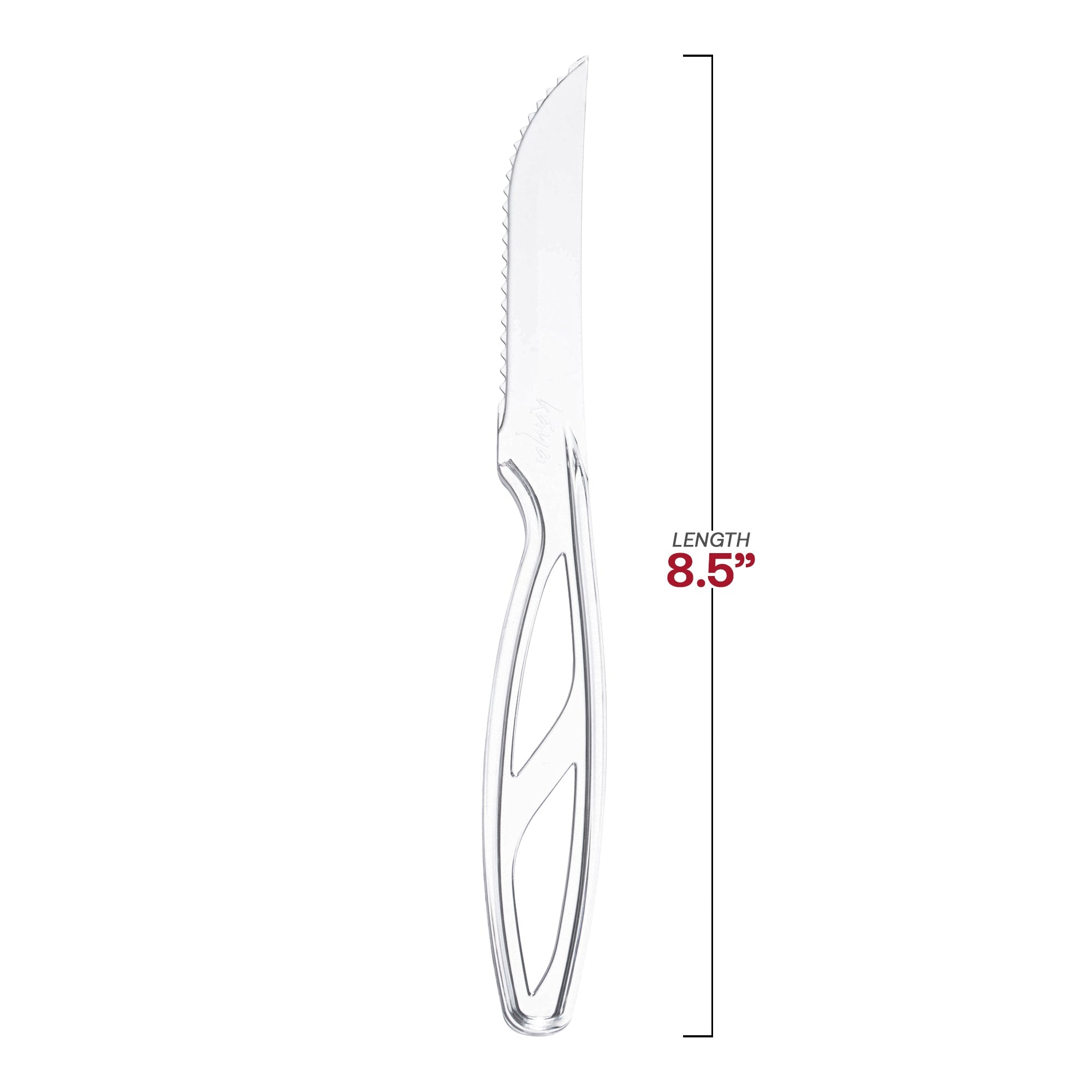 Clear Disposable Plastic Steak Knives
