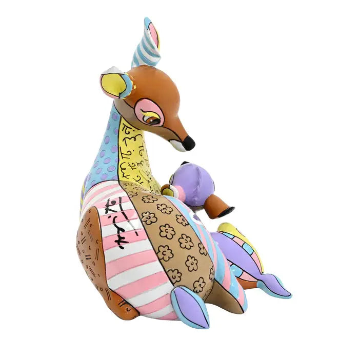 Britto Disney Bambi and Mother Figurine