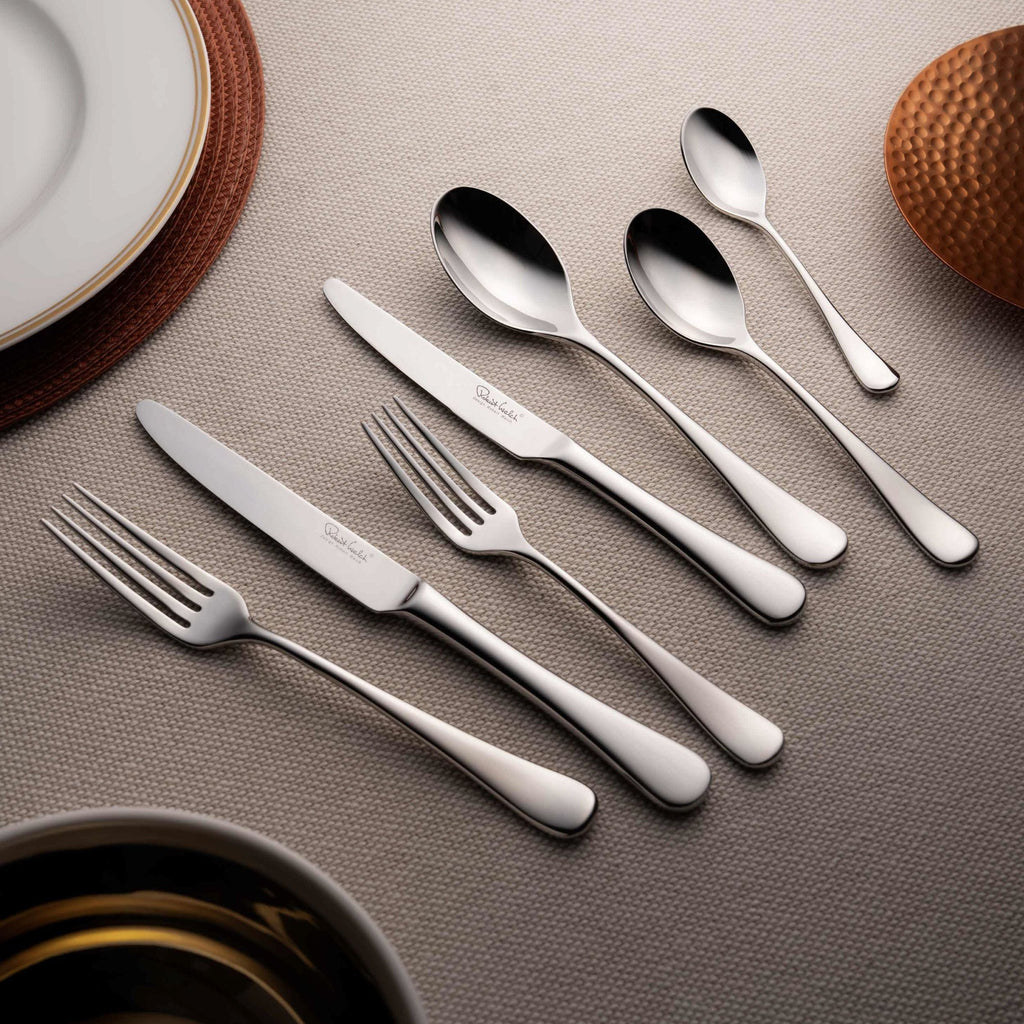 Radford Bright Cutlery Set, 64 Piece for 8 People - 8 Free Steak Knives